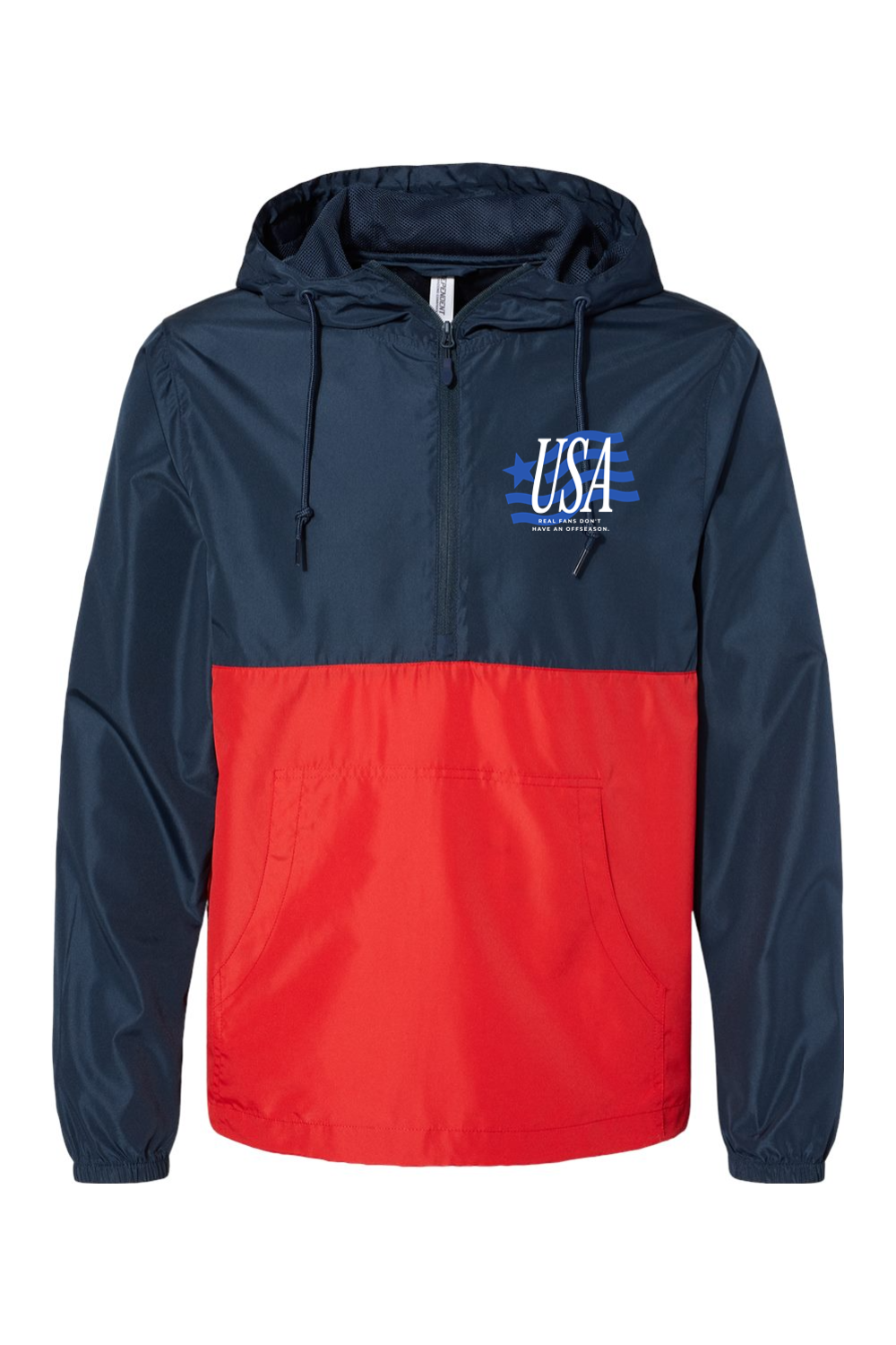 United States | Lightweight Quarter-Zip Windbreaker Pullover Jacket