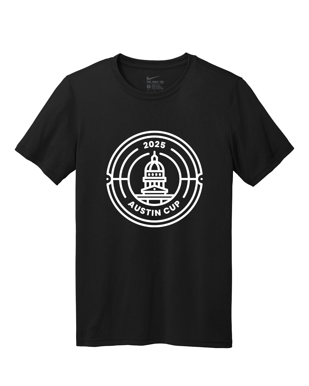 Austin Cup 2025 Youth Nike S/S Dri-Fit T-Shirt Primary Logo